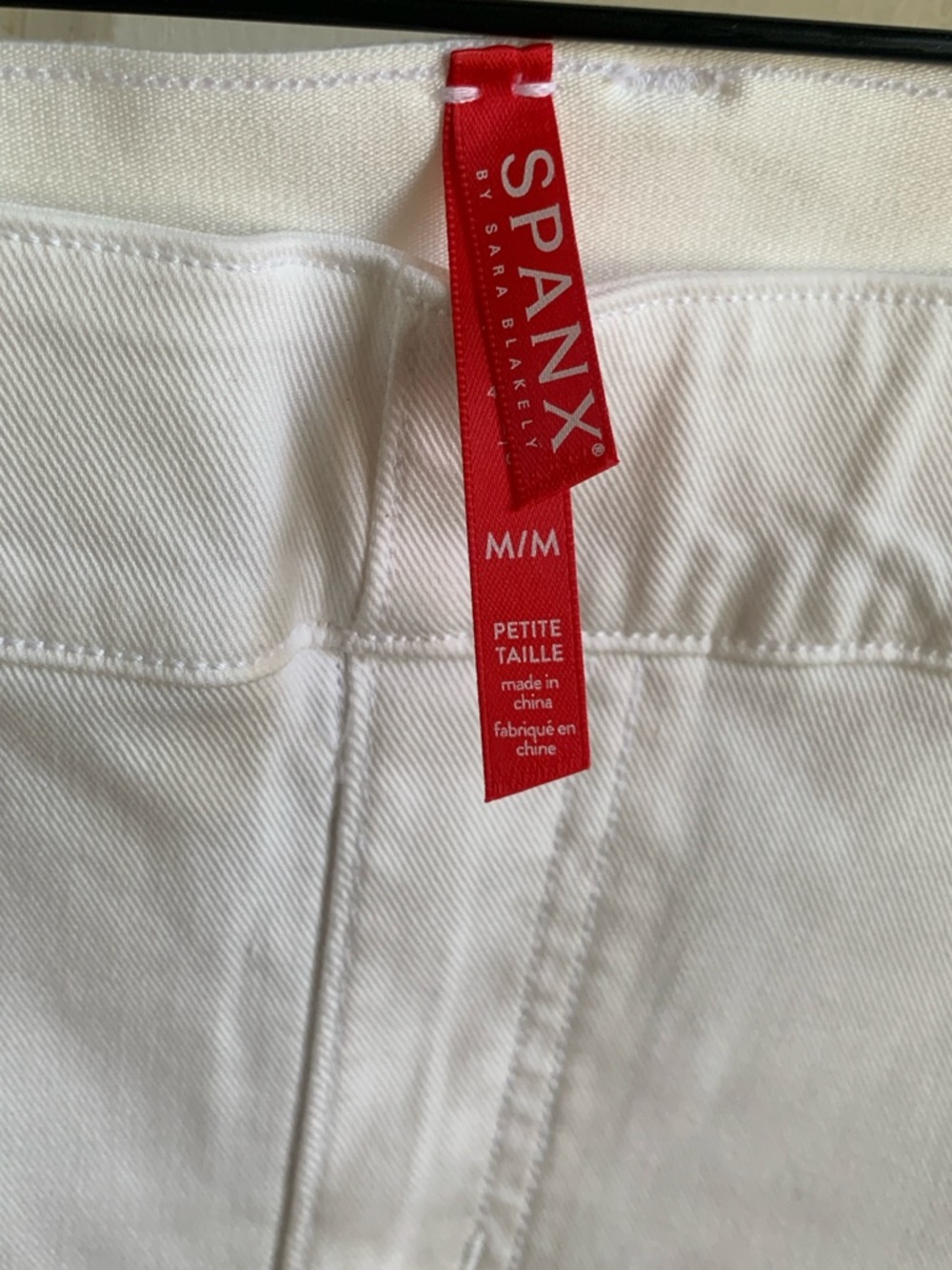 Spanx Stretch Twill Wide Leg Crop Pants Bright White Medium Contemporary - Picture 5 of 5